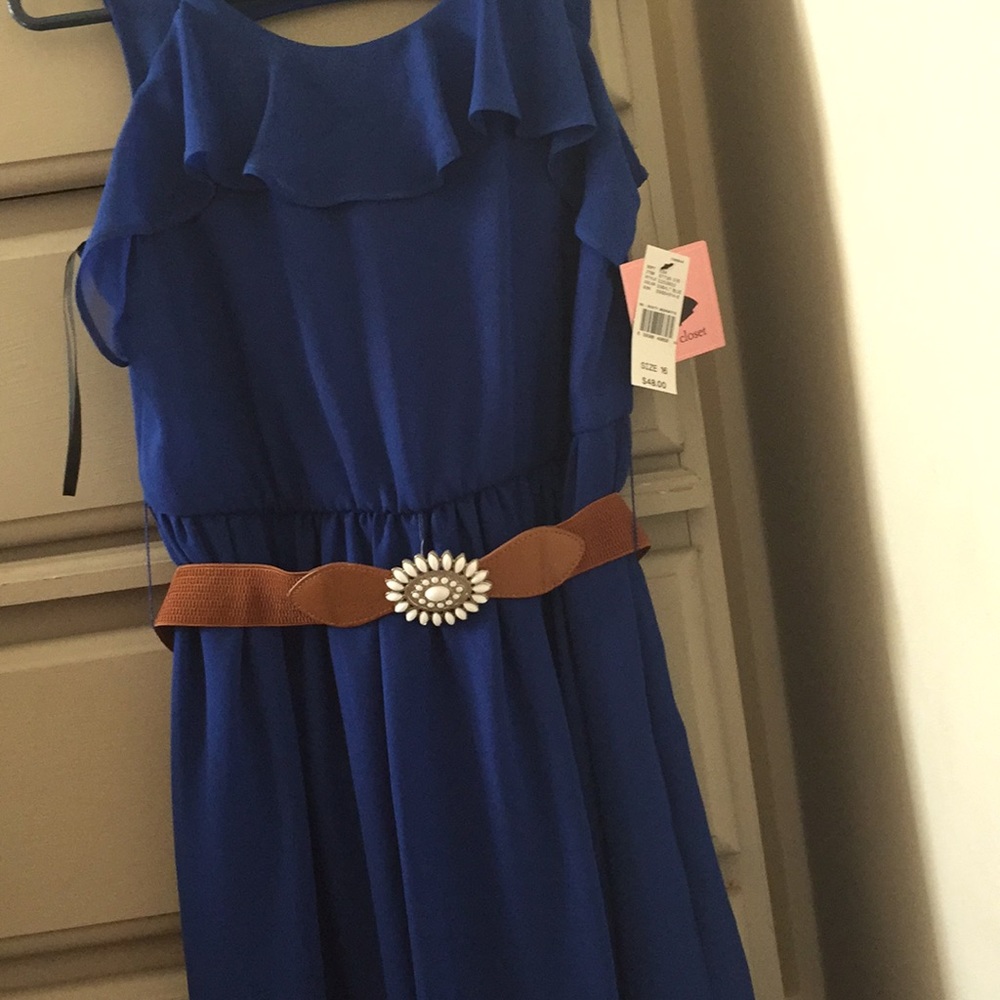 Amy’s closet blue dress